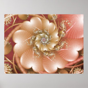 Poster Conception de cœur rose