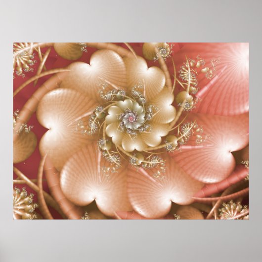 Poster Conception de cœur rose (Devant)