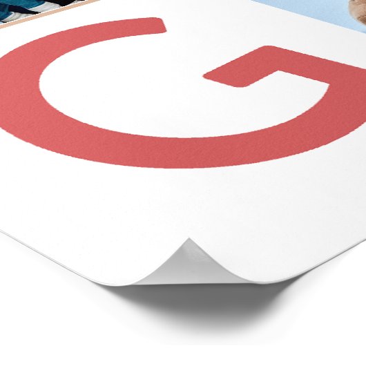 Poster Conception de collage photo Joyeux et brillant (Coin)