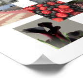 Poster Conception de collage photo sans bordures (Coin)