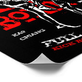 Poster Conception de combattant de kick boxing pour les f (Coin)