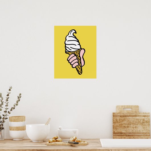 Poster Conception de cône de glace (Cuisine)