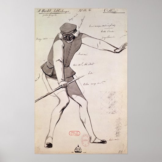 Poster Conception de costume pour Acrobat (Devant)