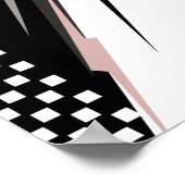 Poster Conception de course en noir et blanc (Coin)