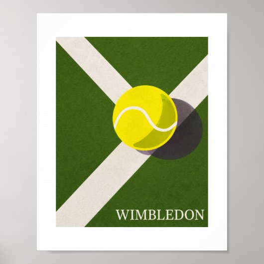 Poster conception de court de tennis de Wimbledon (Devant)