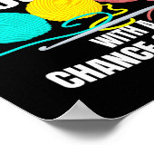 Poster Conception de Crochet pour femmes pour les citatio (Coin)