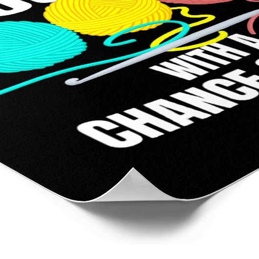 Poster Conception de Crochet pour femmes pour les citatio (Coin)