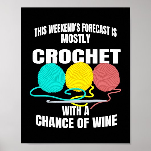 Poster Conception de Crochet pour femmes pour les citatio (Devant)