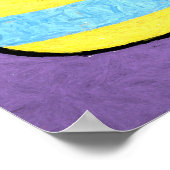 Poster Conception de curling Pop Art Rocks (Coin)