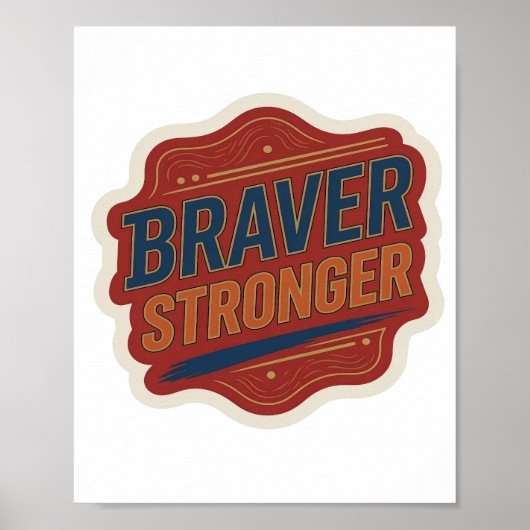 Poster Conception de déclaration Bleu CRISP BRAVER PLUS F (Devant)