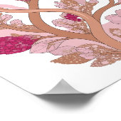 Poster Conception de déclaration d'arbre de cristal argen (Coin)
