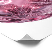 Poster Conception de déclaration de boule étoile rose chi (Coin)