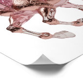 Poster Conception de déclaration de cheval PINK GLITTER a (Coin)