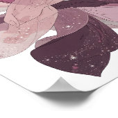 Poster Conception de déclaration GALAXIE DE MAGNOLIA arge (Coin)