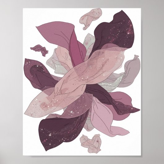 Poster Conception de déclaration GALAXIE DE MAGNOLIA arge (Devant)