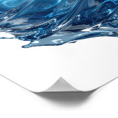 Poster Conception de déclaration Sharp Silver WATER WORLD (Coin)