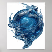 Poster Conception de déclaration Sharp Silver WATER WORLD (Devant)