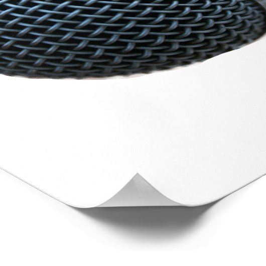 Poster Conception de découpe micro de gros microphone (Coin)