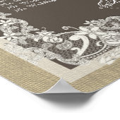 Poster Conception de dentelle de style vintage (Coin)