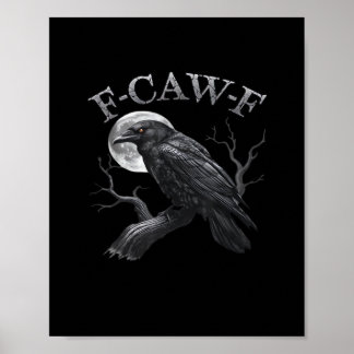 Poster Conception de design classique gothique cool F-Caw