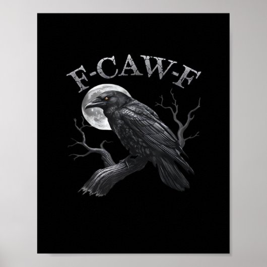 Poster Conception de design classique gothique cool F-Caw (Devant)