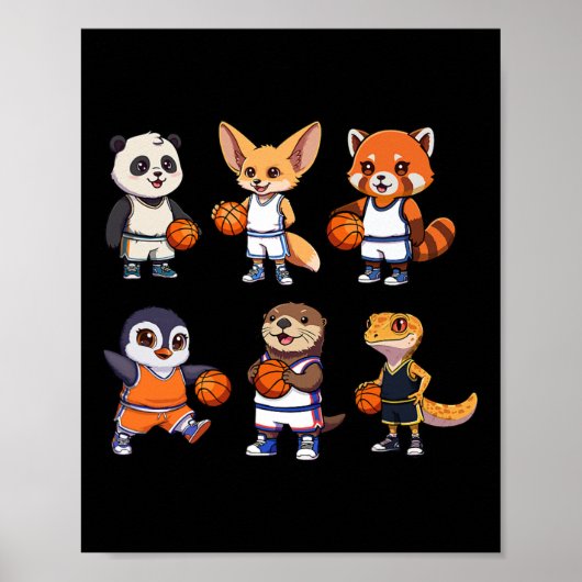 Poster Conception de dessin animé de sport d'équipe de cr (Devant)