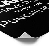 Poster Conception de devis de boxe amusante - Poignée de (Coin)