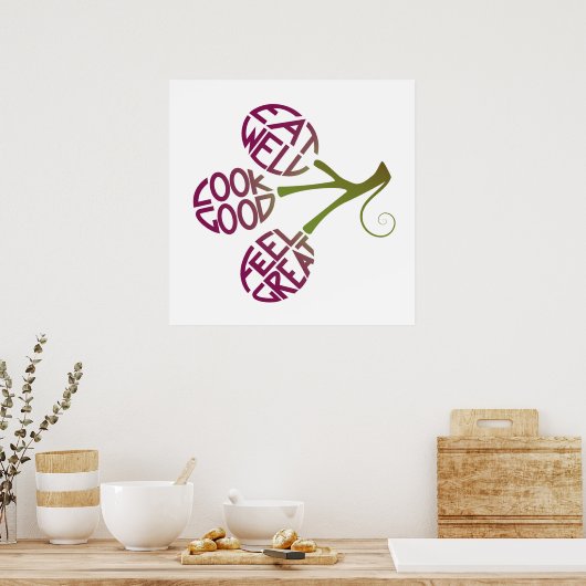 Poster Conception de devis pour aliments sains pour la mo (Cuisine)