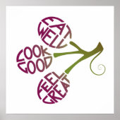 Poster Conception de devis pour aliments sains pour la mo (Devant)