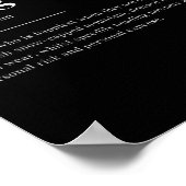 Poster Conception de dictionnaire de définition de ski (Coin)