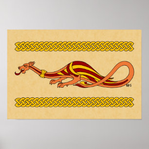 Poster Conception de dragon médiéval 2015