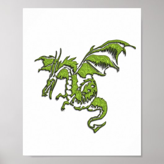 Poster Conception de dragon volant (Devant)