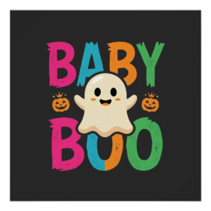 Poster Conception de fantôme Halloween Baby Boo_1