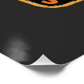 Poster Conception de fête d'Halloween pas de tours juste (Coin)