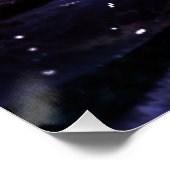 Poster Conception de fleur fractale abstraite. (Coin)