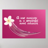 Poster Conception de fleurs pour ongles stylés (Devant)