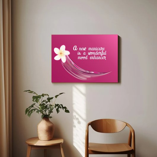 Poster Conception de fleurs pour ongles stylés