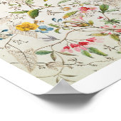 Poster Conception de fleurs sauvages pour la matière de s (Coin)