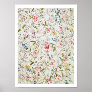 Poster Conception de fleurs sauvages pour la matière de s