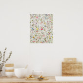 Poster Conception de fleurs sauvages pour la matière de s (Cuisine)