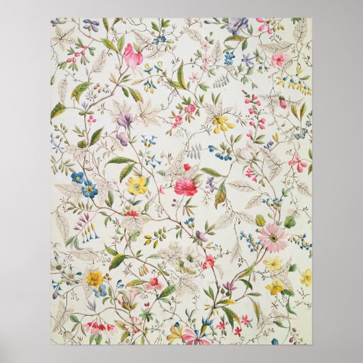 Poster Conception de fleurs sauvages pour la matière de s (Devant)