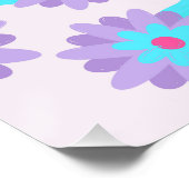 Poster Conception de fleurs vibrantes en fleurs (Coin)