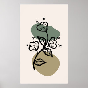 Poster Conception de fond tendance