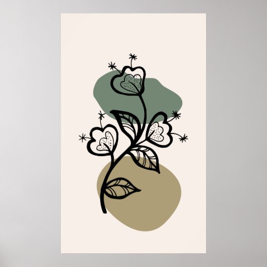 Poster Conception de fond tendance (Devant)