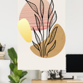 Poster Conception de fond tendance (Bureau à domicile)