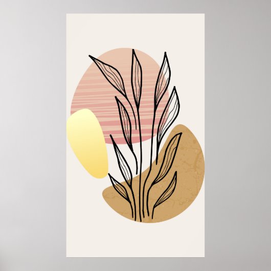 Poster Conception de fond tendance (Devant)