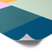 Poster Conception de formes géométriques simples et color (Coin)