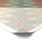 Poster Conception de fractale de rayons de soleil (Coin)