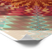 Poster Conception de fractale de rayons de soleil (Coin)