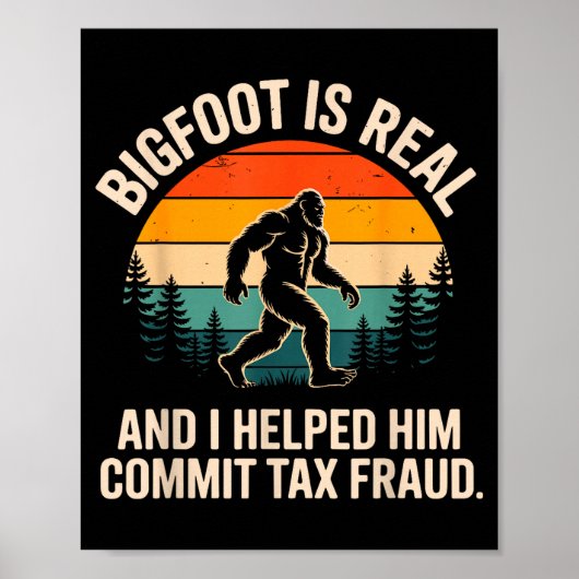 Poster Conception de fraude fiscale amusante pour hommes (Devant)